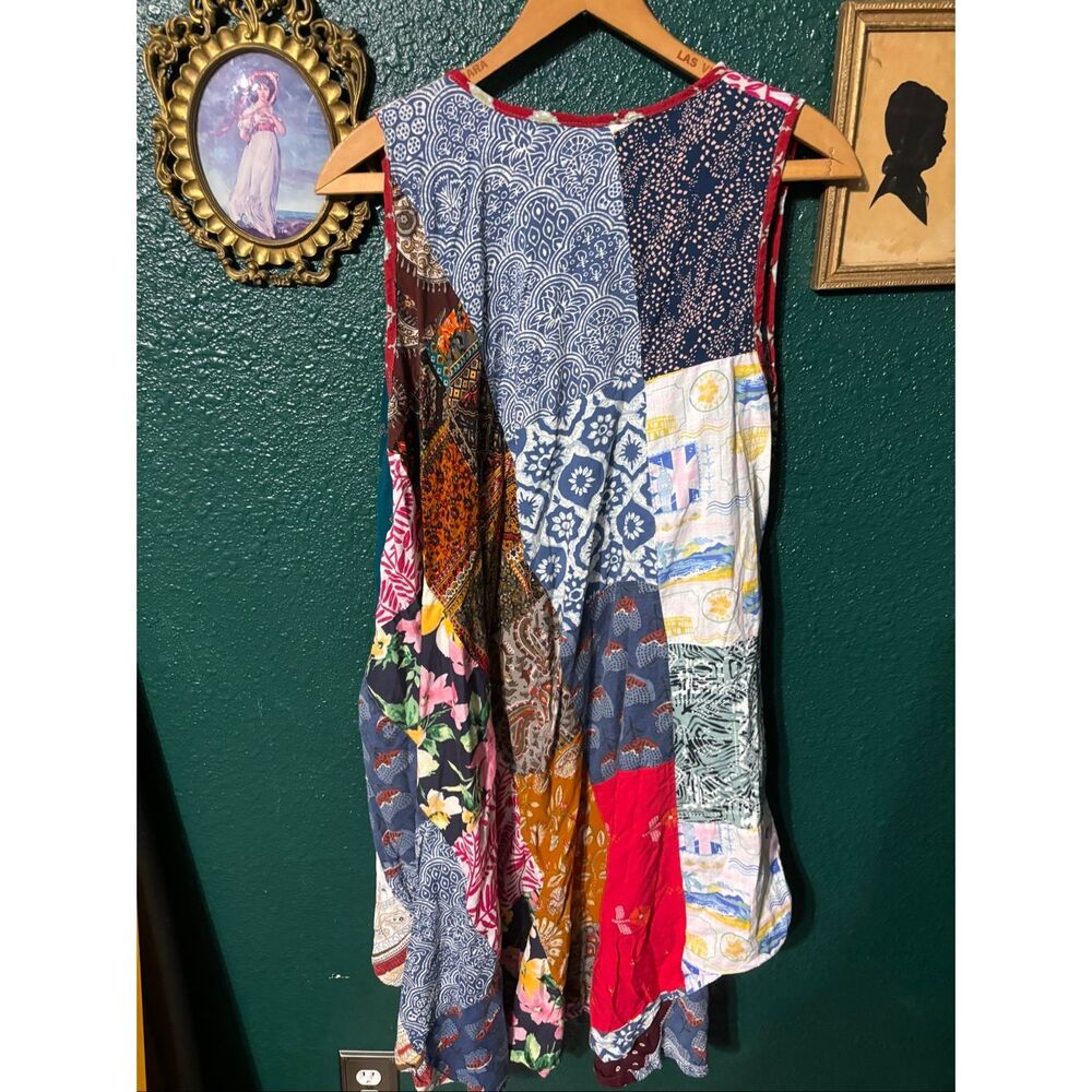 Ashley Taylor Patchwork Dress Boho Hippie Festival Women’s One Size - Picture 4 of 4